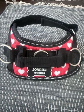 Red Heart Dog Harness - Padded Adjustable Comfort